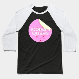 Scream Queen Sticker VHS Baseball T-Shirt